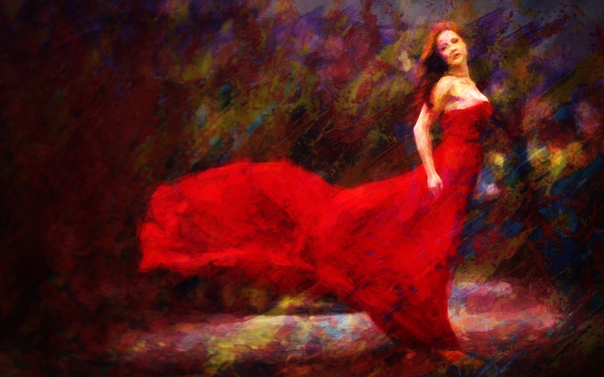 open lace back dress Rhythm in Red: The Dancing Muse